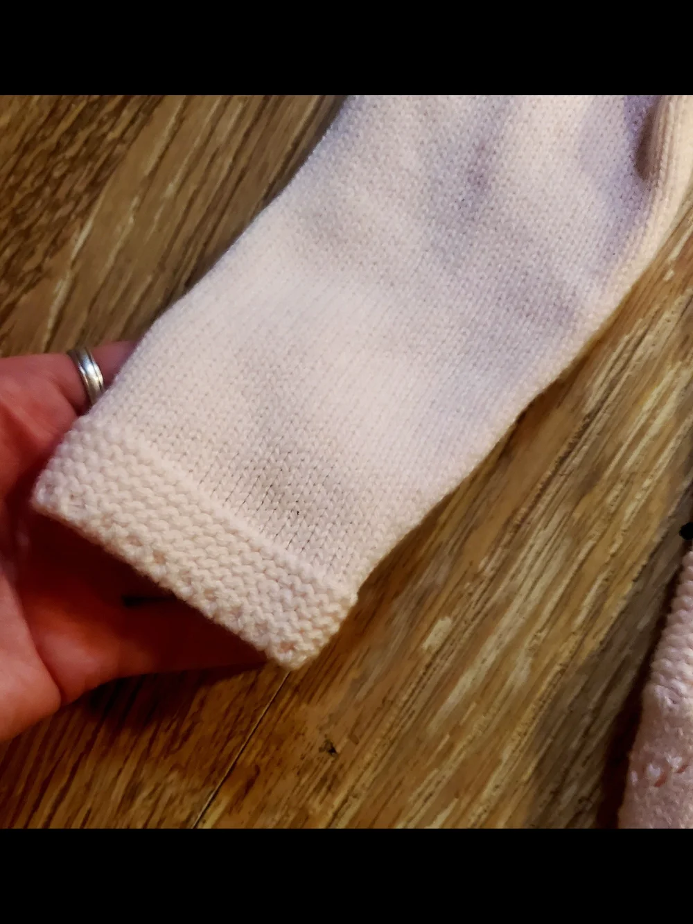 Catherine Malandrino Mini Pale Pink Cable Knit Bubble Hem Baby Sweater Dress